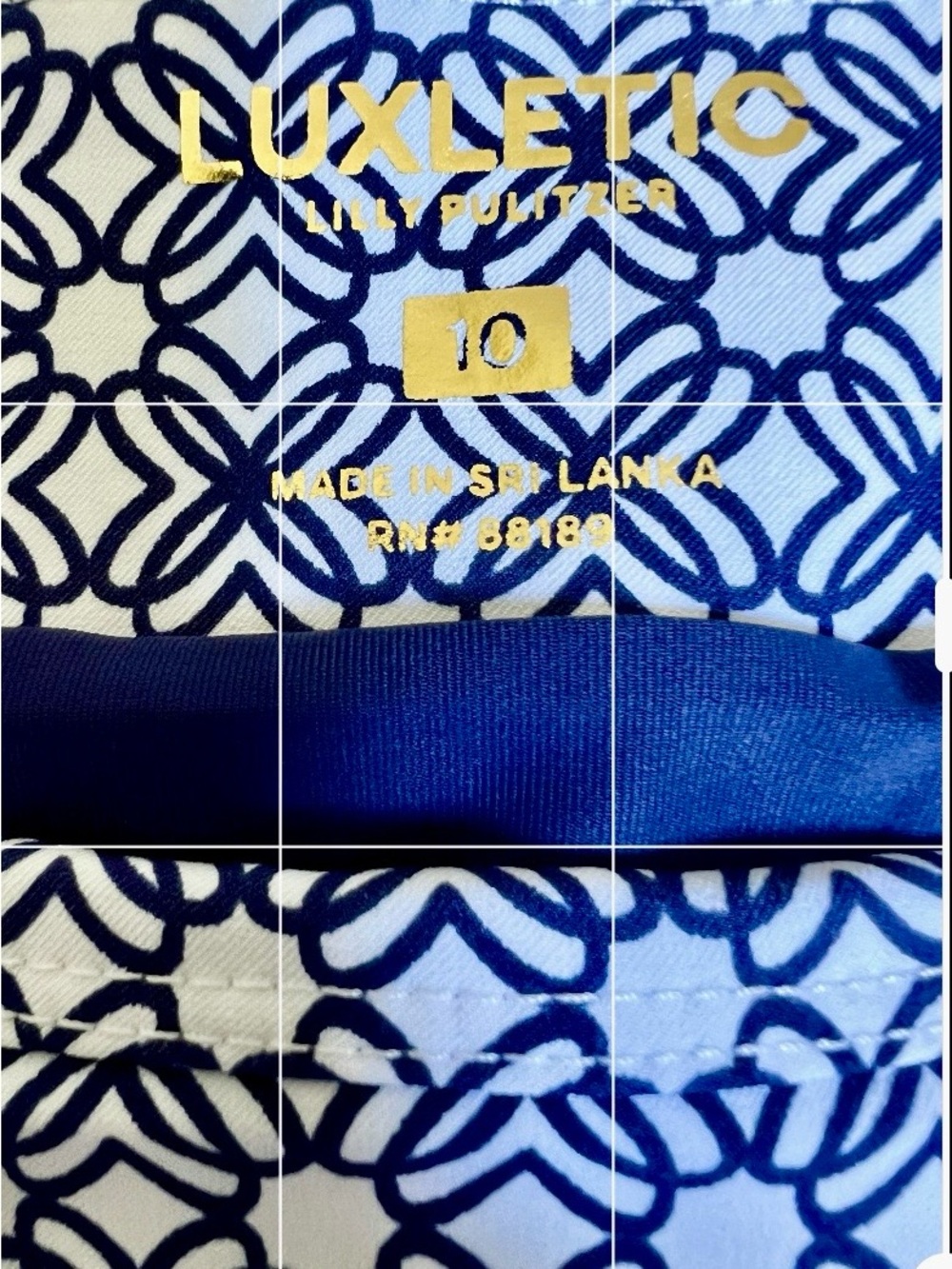 Lilly Pulitzer White Polo & Navy/Blue Patterned Skort Set - Picture 6 of 6